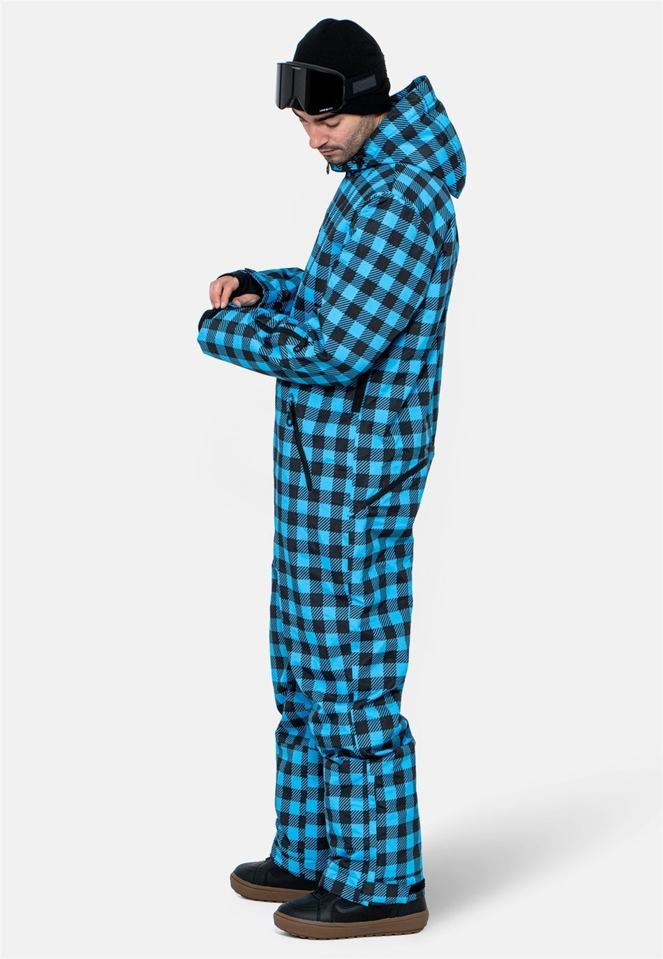 Snow Suit Overall Herren - blue check
