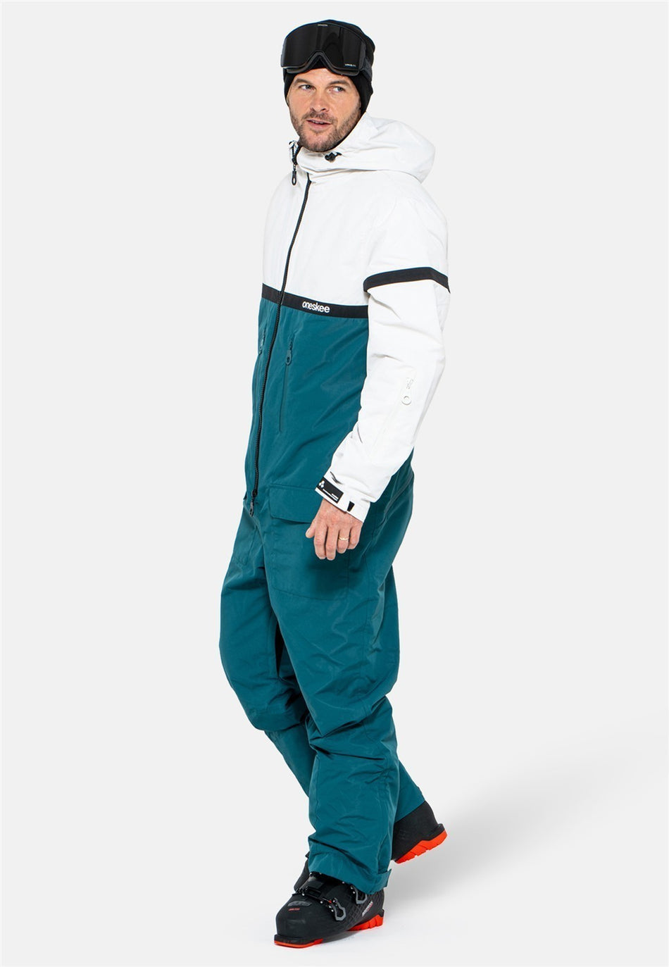 Snow Suit Overall Herren - green & white