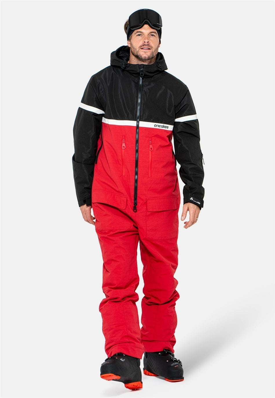 Snow Suit Overall Herren - red & black
