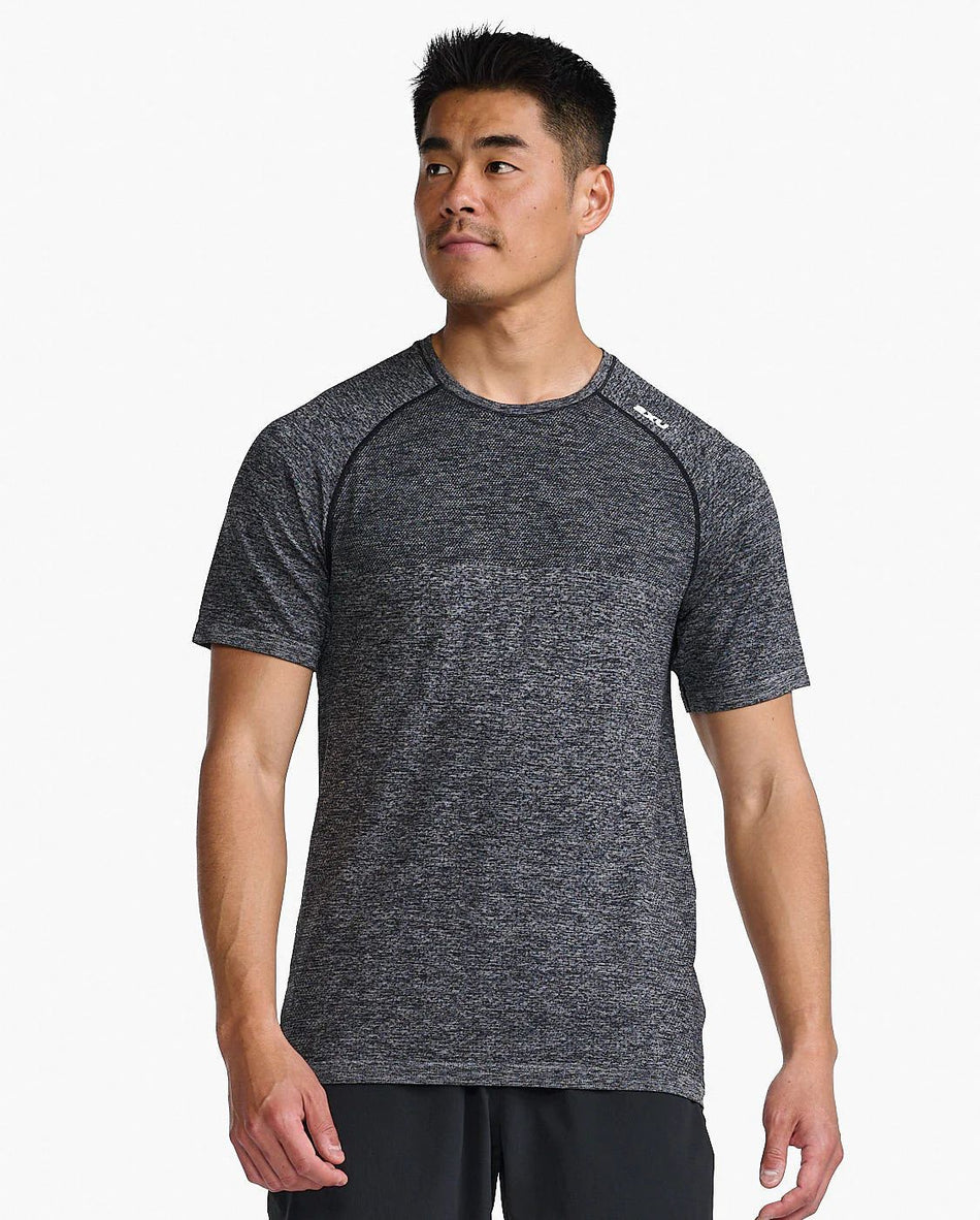 2XU - Motion Tech Tee T-Shirt Herren - grey marle/grey marle - 2X - MR7226A - GRM/GRM - S - Sportbrands24