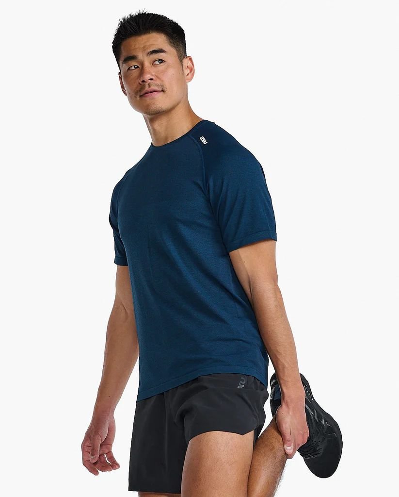 2XU - Motion Tech Tee T-Shirt Herren - moonlight/midnight - 2X - MR7226A - MNL/MDN - S - Sportbrands24