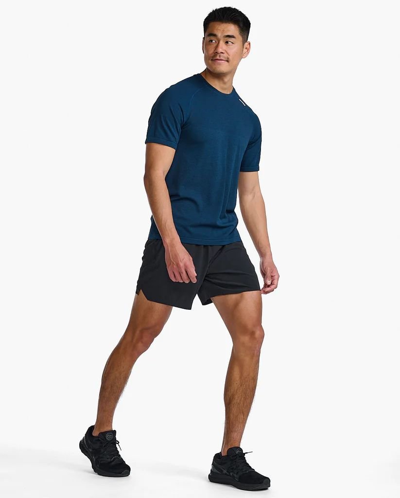 2XU - Motion Tech Tee T-Shirt Herren - moonlight/midnight - 2X - MR7226A - MNL/MDN - S - Sportbrands24