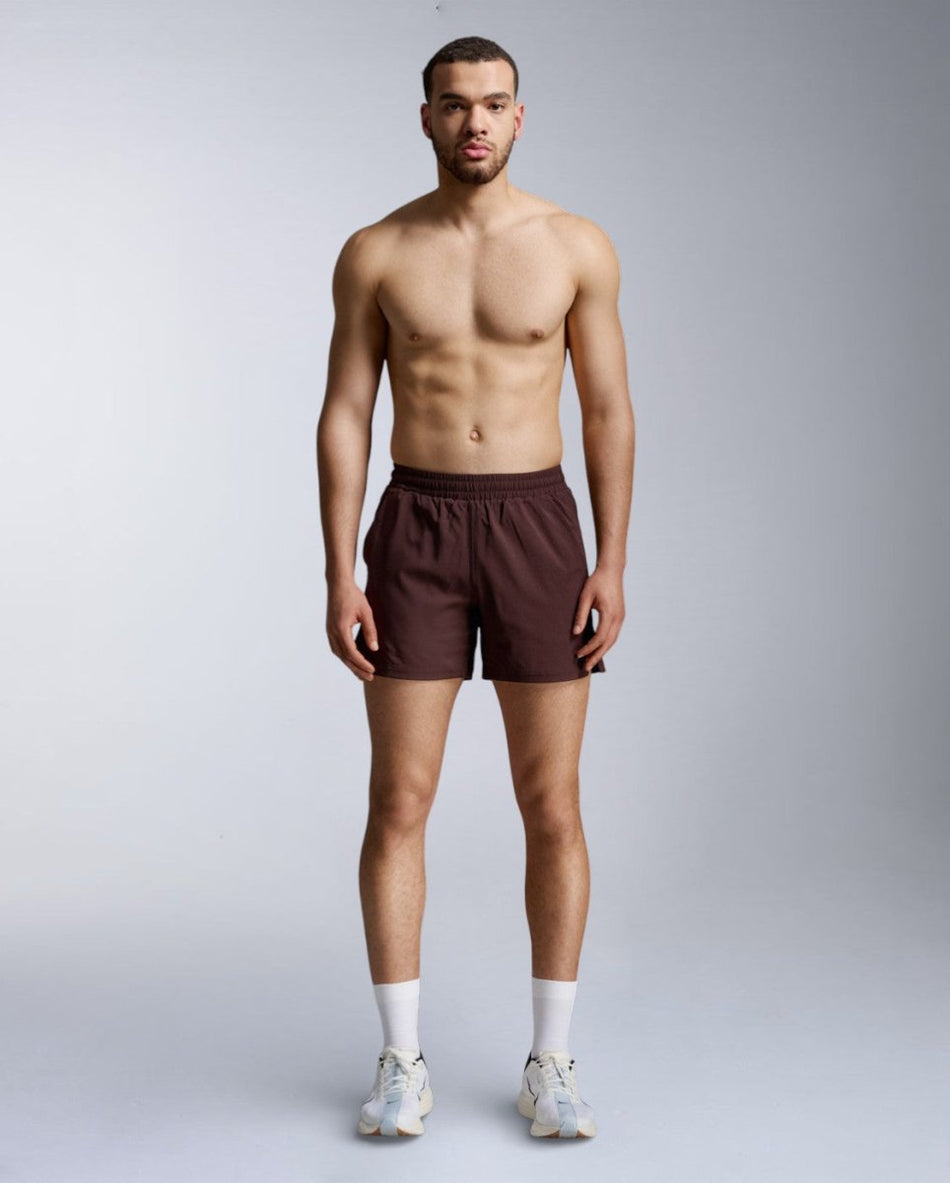 2XU - Aero 5 Inch Laufshorts Herren - bark/black reflective - 2X-MR6903B-BAR/BRF-XS - Sportbrands24