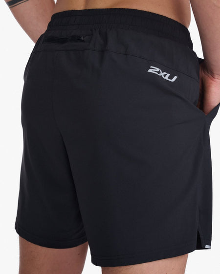 2XU - Aero 7 Inch Laufshorts Herren - black/silver reflective - 2X-MR6904B-BLK/SRF-XS - Sportbrands24