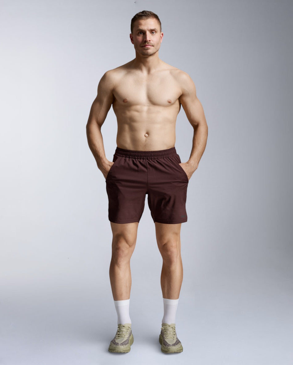 Aeroe 7 Inch Short Running shorts Men - bark/black reflective