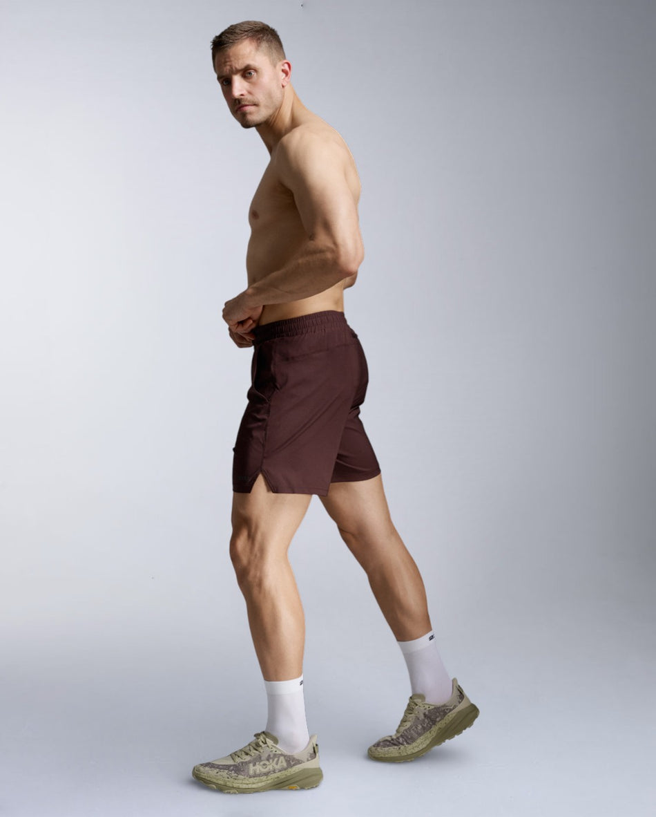 Aeroe 7 Inch Short Running shorts Men - bark/black reflective