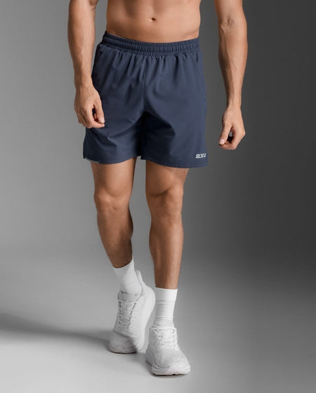 2XU - Aeroe 7 Inch Short Laufshort Herren - midnight/silver reflective - 2X-MR6904B-MDN/SRF-S - Sportbrands24