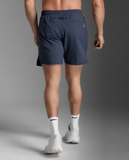 2XU - Aeroe 7 Inch Short Laufshort Herren - midnight/silver reflective - 2X-MR6904B-MDN/SRF-S - Sportbrands24