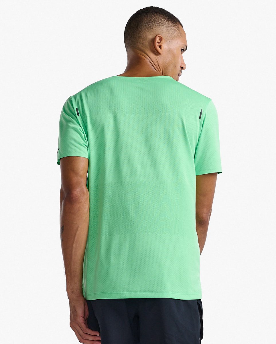 2XU - Light Speed Tech Tee T-Shirt Herren - spring green/black reflective - 2X-MR7150A-SPG/BRF-XS - Sportbrands24