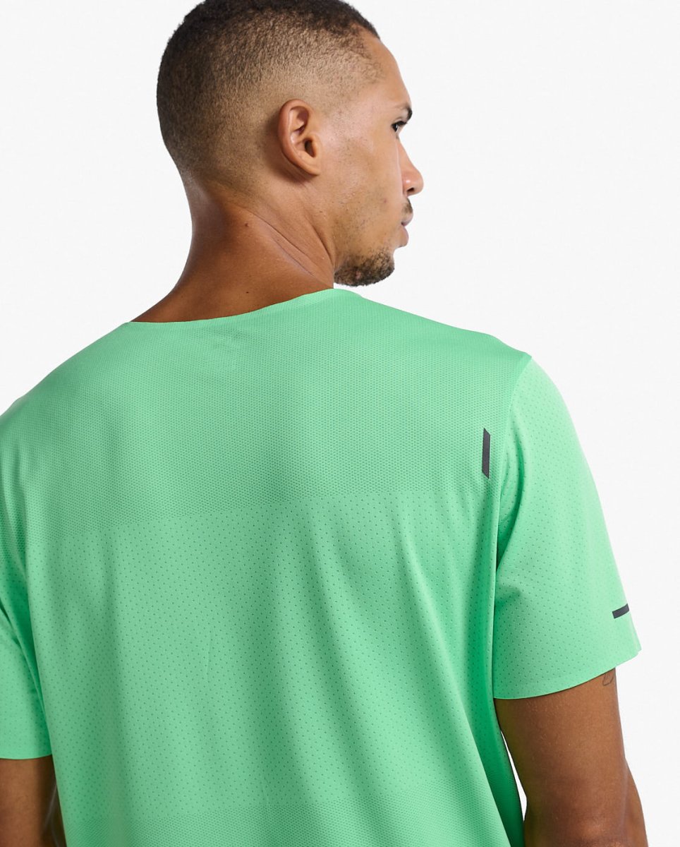 2XU - Light Speed Tech Tee T-Shirt Herren - spring green/black reflective - 2X-MR7150A-SPG/BRF-XS - Sportbrands24