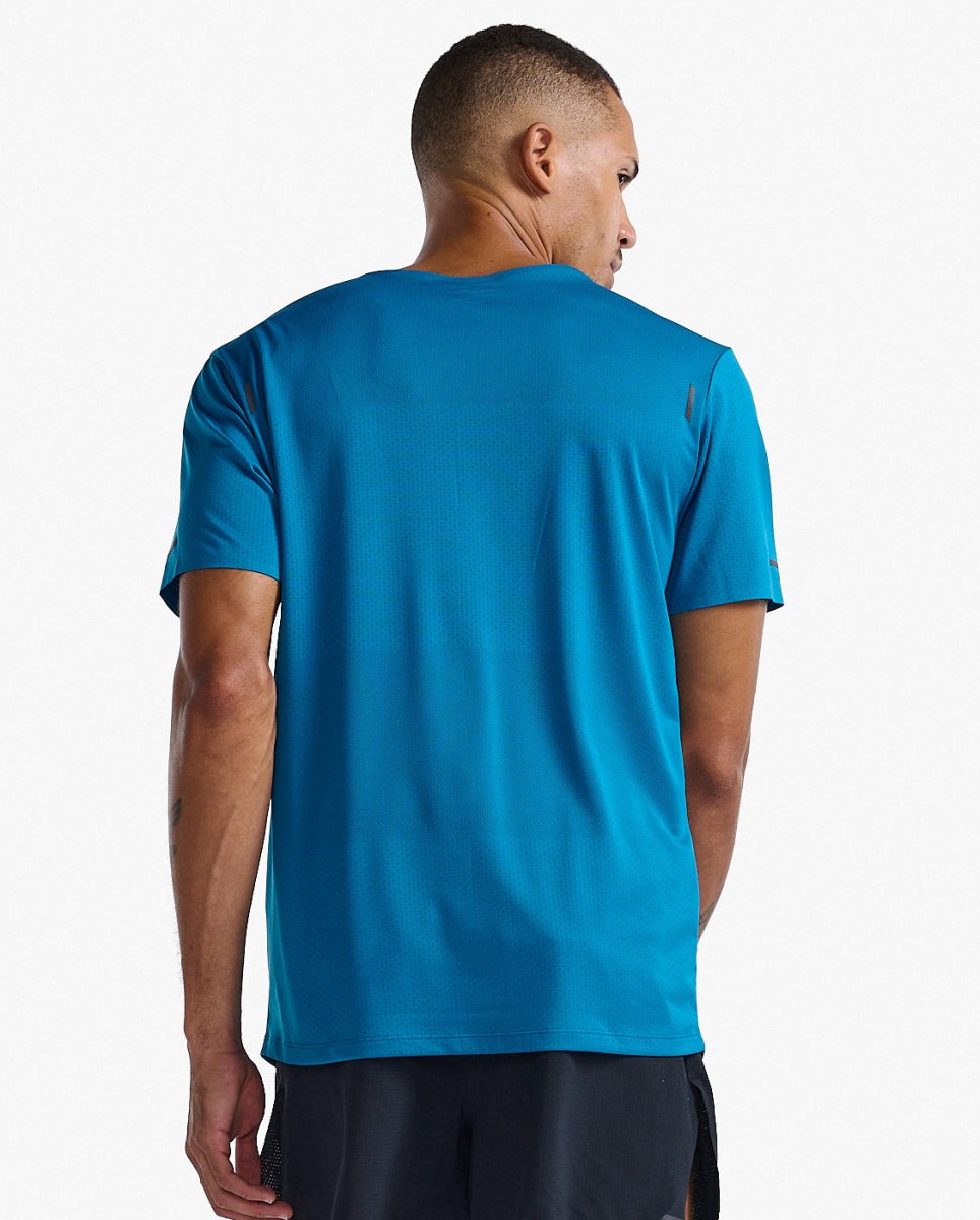 2XU - Light Speed Tech Tee T-Shirt Herren - seaport/black reflective - 2X-MR7150A-SPT/BRF-XS - Sportbrands24