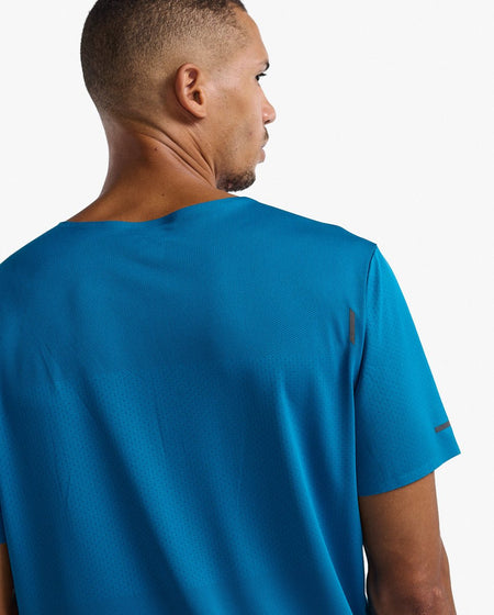2XU - Light Speed Tech Tee T-Shirt Herren - seaport/black reflective - 2X-MR7150A-SPT/BRF-XS - Sportbrands24