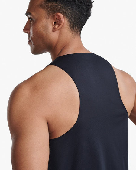 2XU - Light Speed Tech Singlet Tanktop Herren - black/black reflective - 2X-MR7151A-BLK/BRF-XS - Sportbrands24
