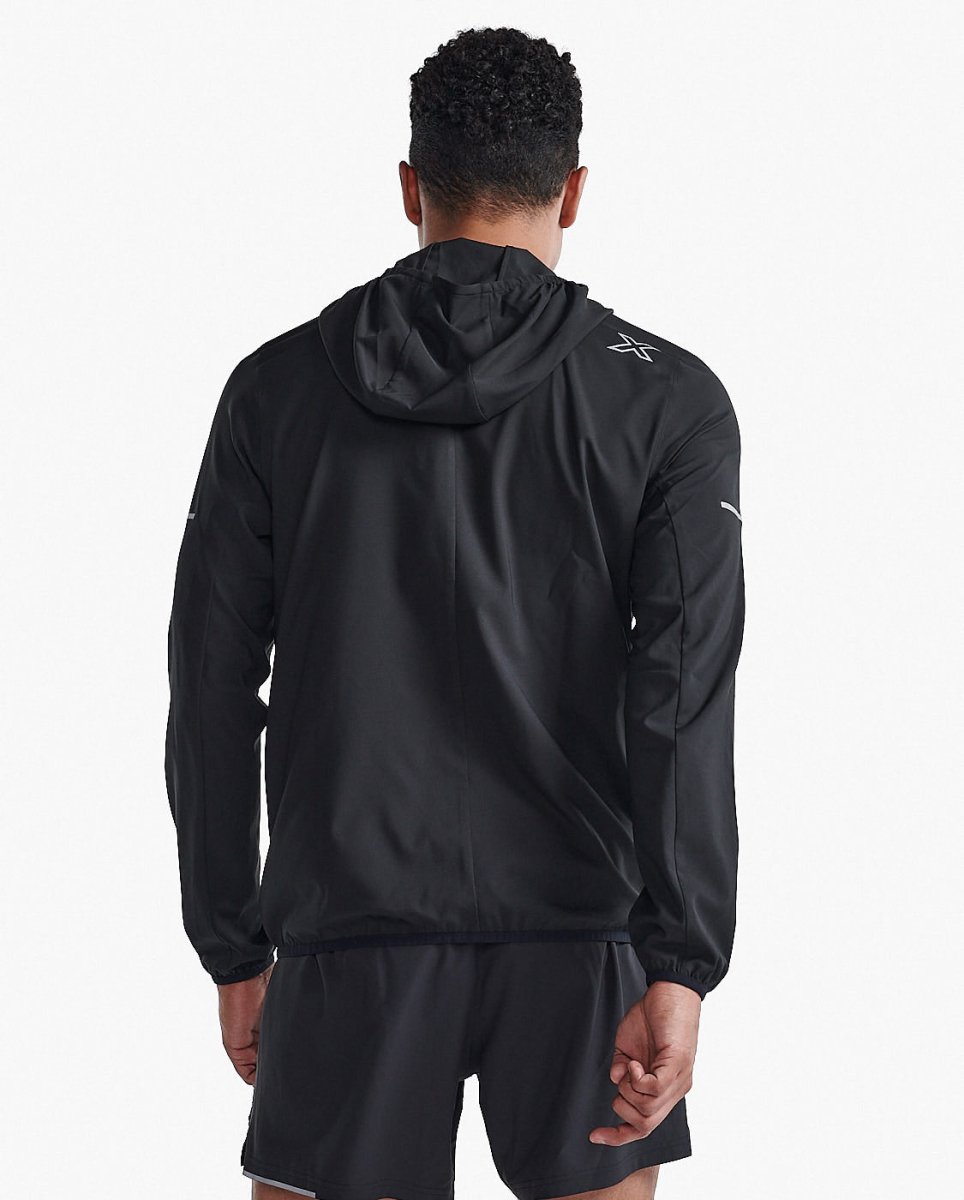 2XU - Aero Jacket Laufjacke Herren - black/silver reflective - 2X-MR7209A-BLK/SRF-XS - Sportbrands24