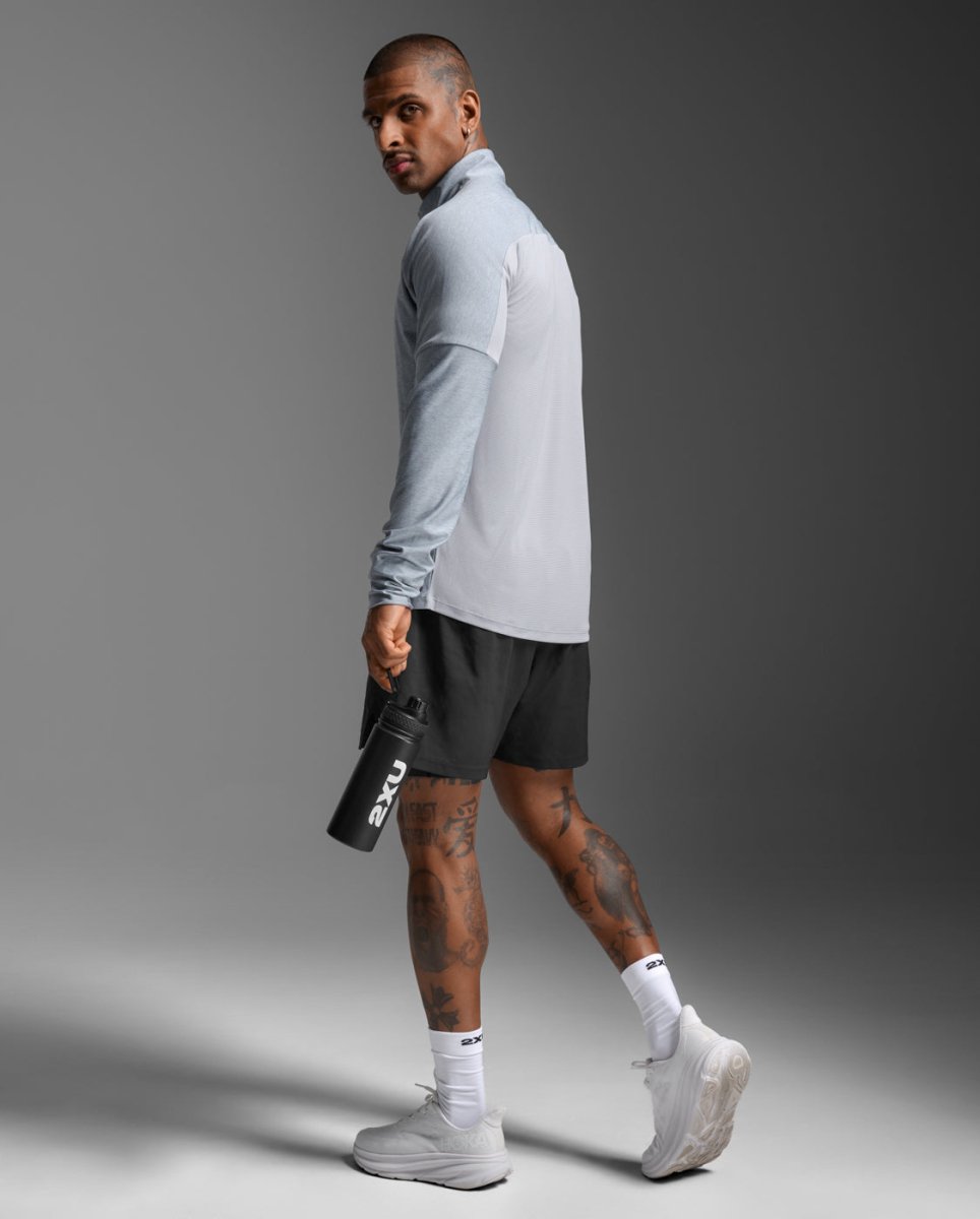 2XU - Aero 1/2 Zip Longsleeve Herren - weathervane/black reflective - 2X-MR7244A-WTV/BRF-XS - Sportbrands24