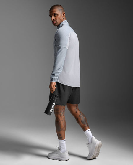 2XU - Aero 1/2 Zip Longsleeve Herren - weathervane/black reflective - 2X-MR7244A-WTV/BRF-XS - Sportbrands24