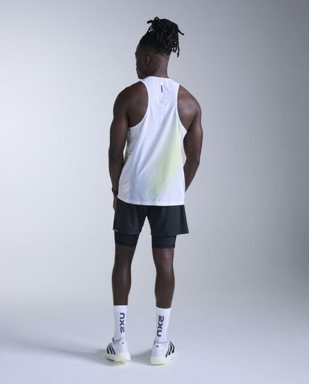 2XU - Light Speed Tech Singlet Lauf Tank Herren - cool matcha mist/black reflect - 2X-MR7375A-CMM/BRF-XS - Sportbrands24
