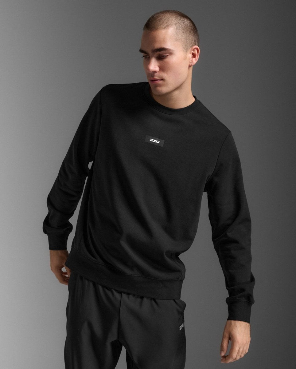 2XU - Motion Rundhalsausschnitt Herren - black/white - 2X-MR7387A-BLK/WHT-XS - Sportbrands24