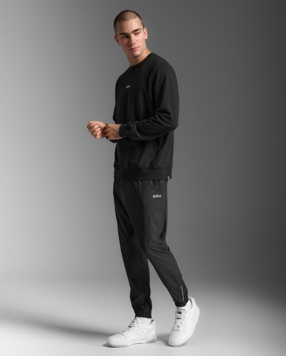 2XU - Motion Rundhalsausschnitt Herren - black/white - 2X-MR7387A-BLK/WHT-XS - Sportbrands24