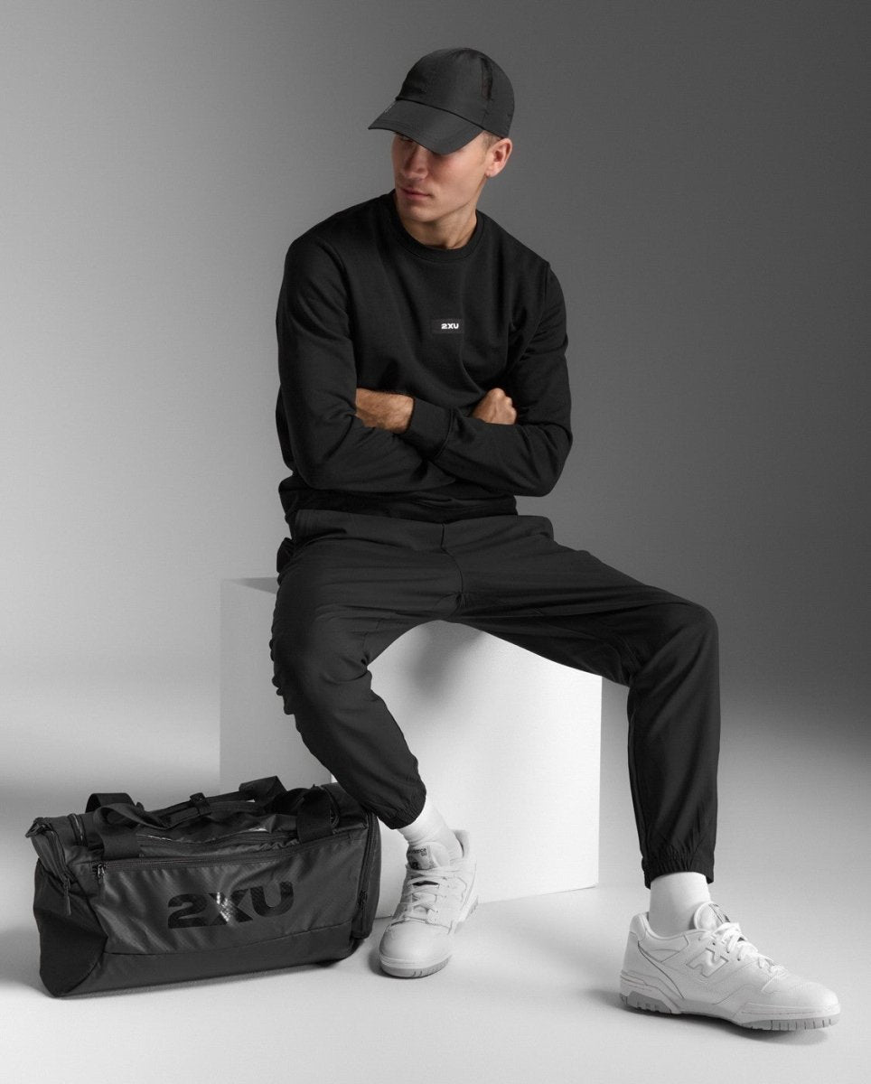 2XU - Motion Rundhalsausschnitt Herren - black/white - 2X-MR7387A-BLK/WHT-XS - Sportbrands24