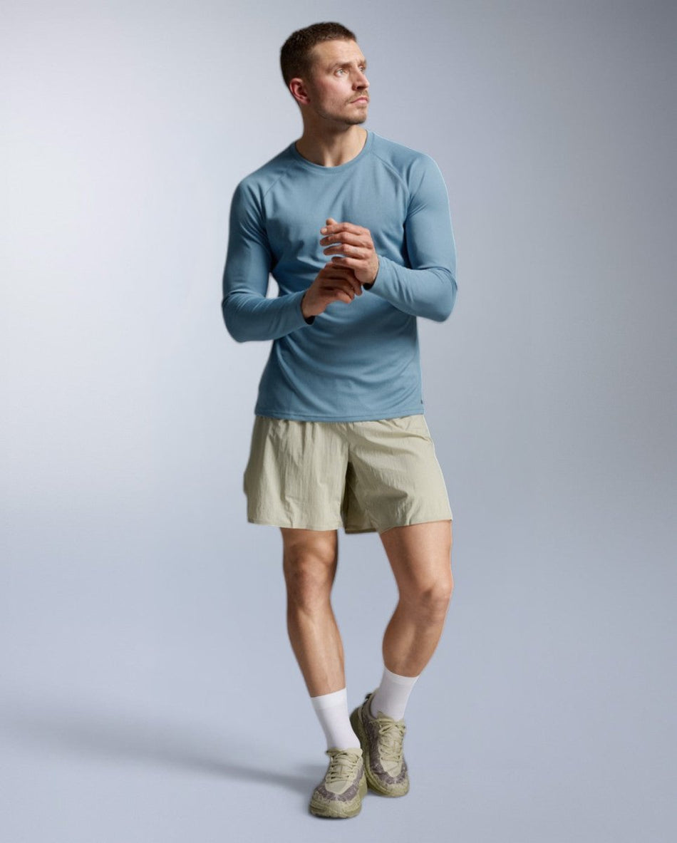 2XU - Aero Mesh Long Sleeve Laufshirt Herren - blue shade/black reflective - 2X-MR7422A-BSH/BRF-XS - Sportbrands24