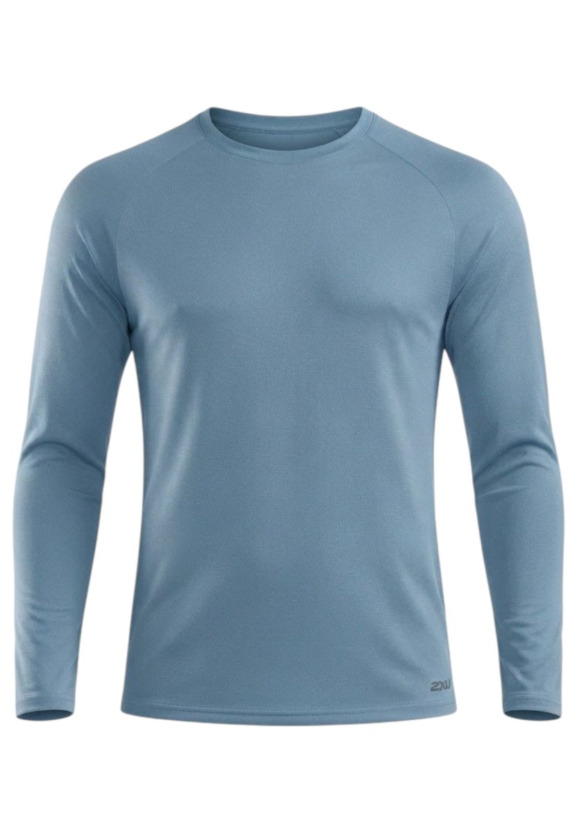 2XU - Aero Mesh Long Sleeve Laufshirt Herren - blue shade/black reflective - 2X-MR7422A-BSH/BRF-XS - Sportbrands24