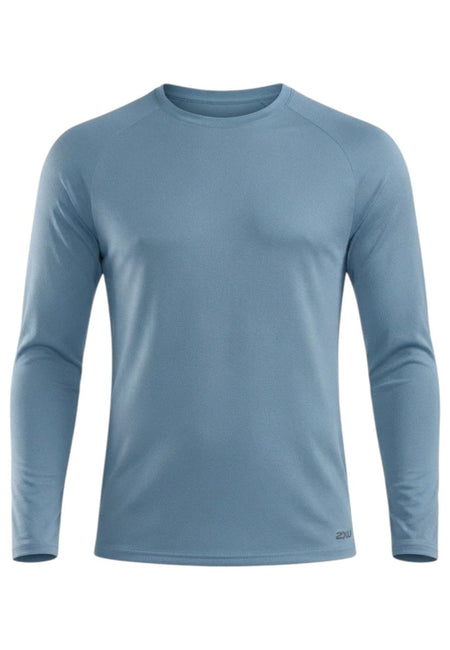 2XU - Aero Mesh Long Sleeve Laufshirt Herren - blue shade/black reflective - 2X-MR7422A-BSH/BRF-XS - Sportbrands24