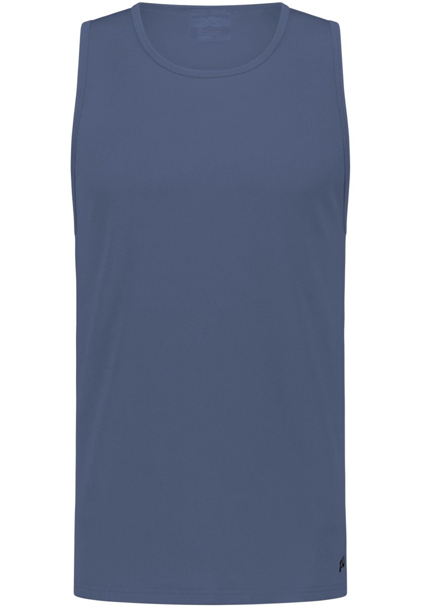 2XU - Aero Mesh Tank Laufshirt Herren - indigo/black reflective - 2X-MR7440A-IND/BRF-XS - Sportbrands24