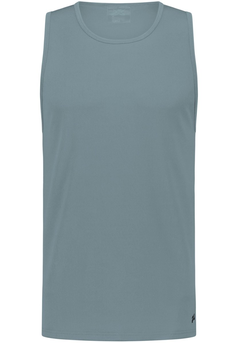 2XU - Aero Mesh Tank Laufshirt Herren - smoke blue/black reflective - 2X-MR7440A-SMB/BRF-XS - Sportbrands24