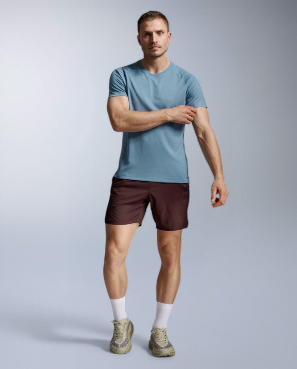 2XU - Aero Mesh Tee Laufshirt Herren - blue shade/black reflective - 2X-MR7441A-BSH/BRF-XS - Sportbrands24