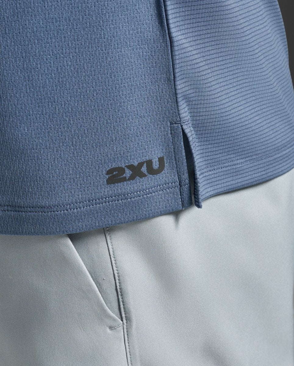 2XU - Aero Mesh Tee Laufshirt Herren - indigo/black reflective - 2X-MR7441A-IND/BRF-XS - Sportbrands24