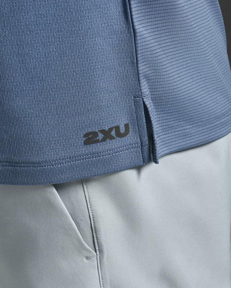 2XU - Aero Mesh Tee Laufshirt Herren - indigo/black reflective - 2X-MR7441A-IND/BRF-XS - Sportbrands24