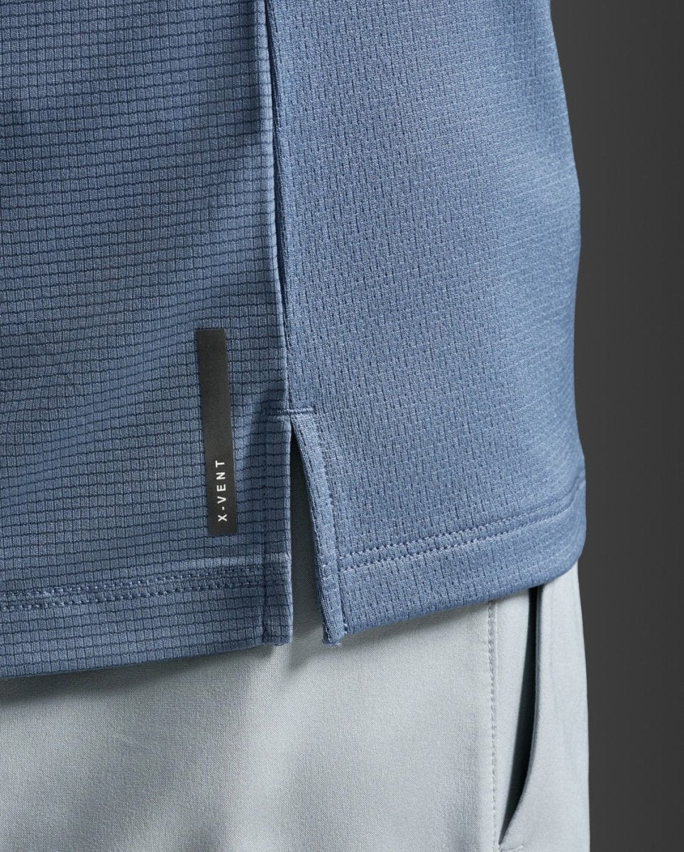 2XU - Aero Mesh Tee Laufshirt Herren - indigo/black reflective - 2X-MR7441A-IND/BRF-XS - Sportbrands24