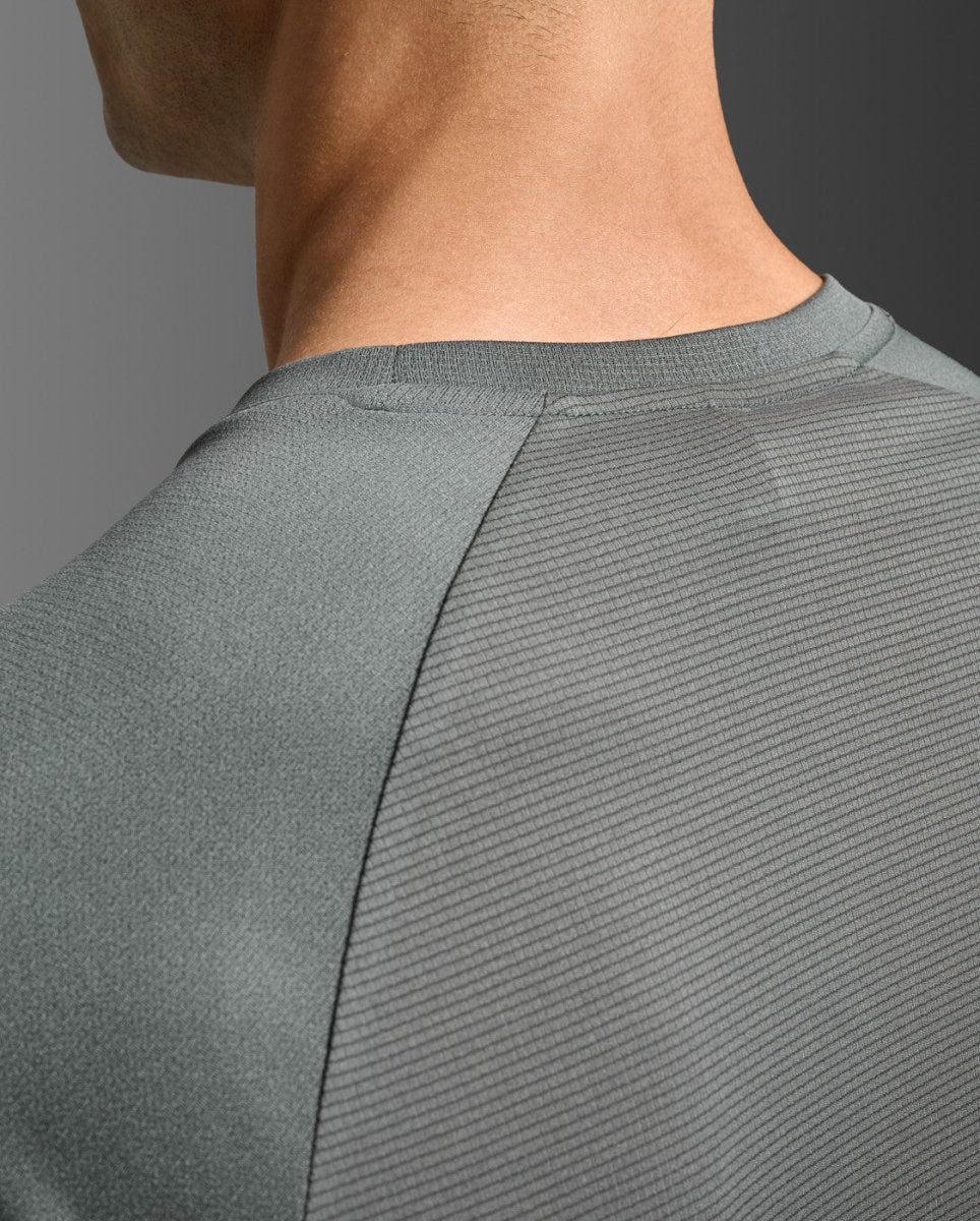 2XU - Aero Mesh Tee Laufshirt Herren - jupiter/black reflective - 2X-MR7441A-JUP/BRF-XS - Sportbrands24