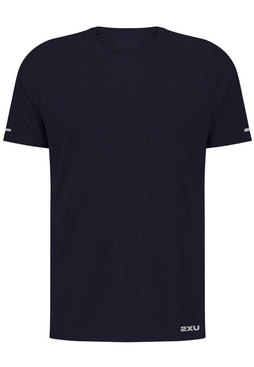 2XU - Aero Mesh Tee Laufshirt Herren - midnight/silver reflective - 2X-MR7441A-MDN/SRF-XS - Sportbrands24