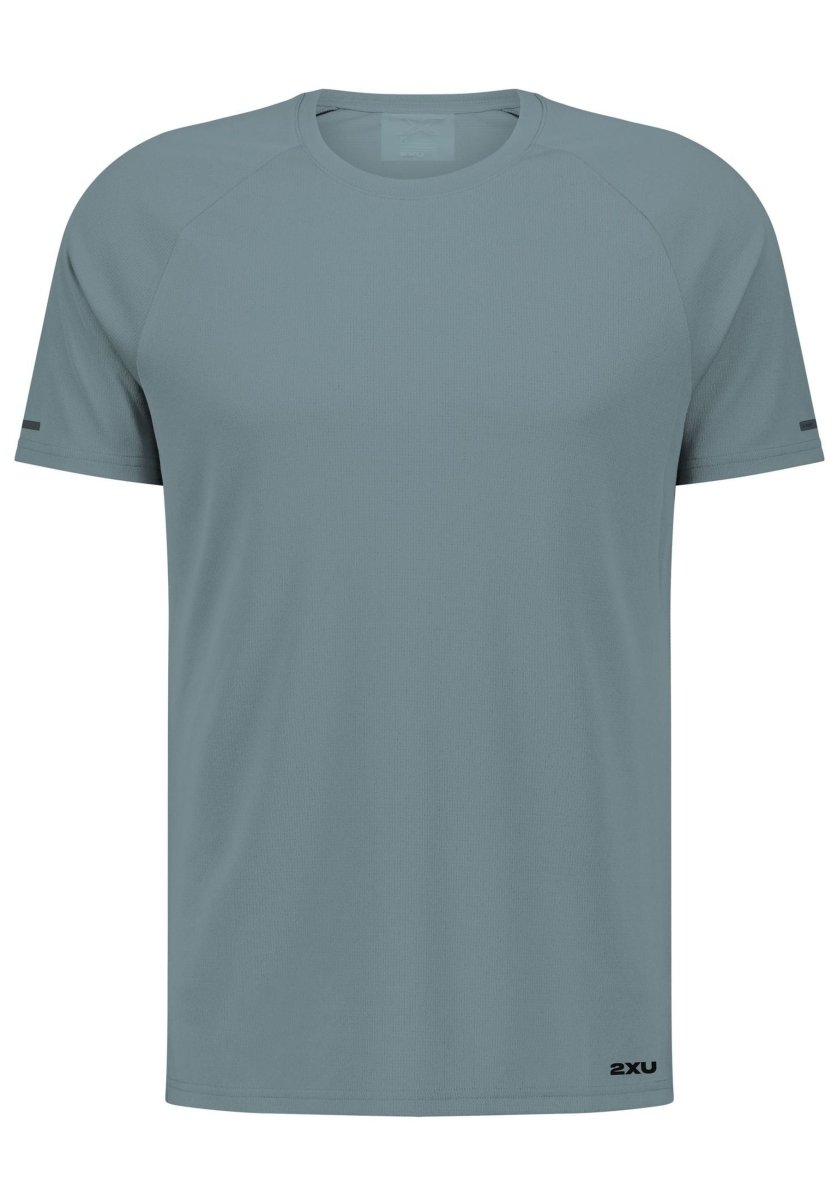 2XU - Aero Mesh Tee Laufshirt Herren - smoke blue/black reflective - 2X-MR7441A-SMB/BRF-XS - Sportbrands24