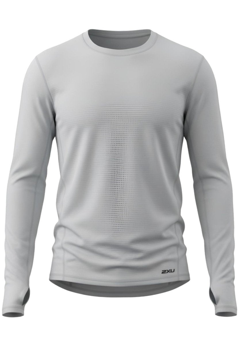 2XU - Ignition Grid Base Layer Longsleeve Herren - harbor mist/black reflective - 2X-MR7448A-HBM/BRF-M - Sportbrands24
