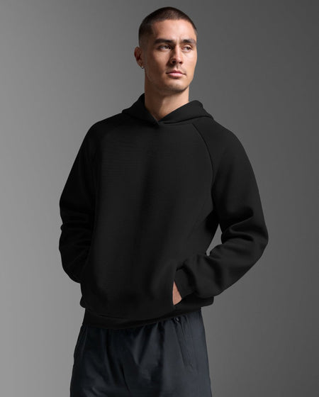 2XU - Motion Smooth Spacer Hoodie Kaupuzenpullover Herren - black/black - 2X - MR7449A - BLK/BLK - S - Sportbrands24