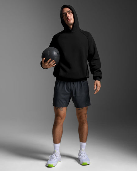 2XU - Motion Smooth Spacer Hoodie Kaupuzenpullover Herren - black/black - 2X - MR7449A - BLK/BLK - L - Sportbrands24