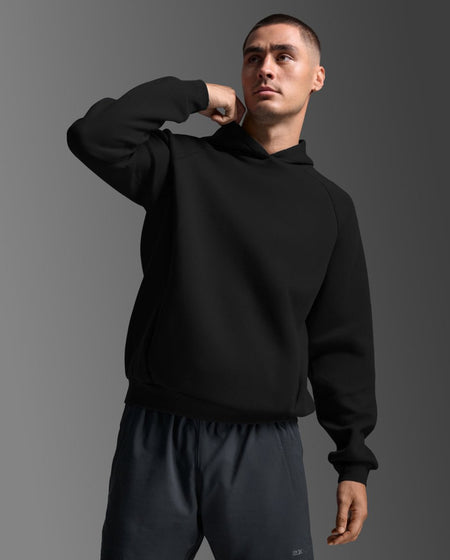 2XU - Motion Smooth Spacer Hoodie Kaupuzenpullover Herren - black/black - 2X - MR7449A - BLK/BLK - S - Sportbrands24