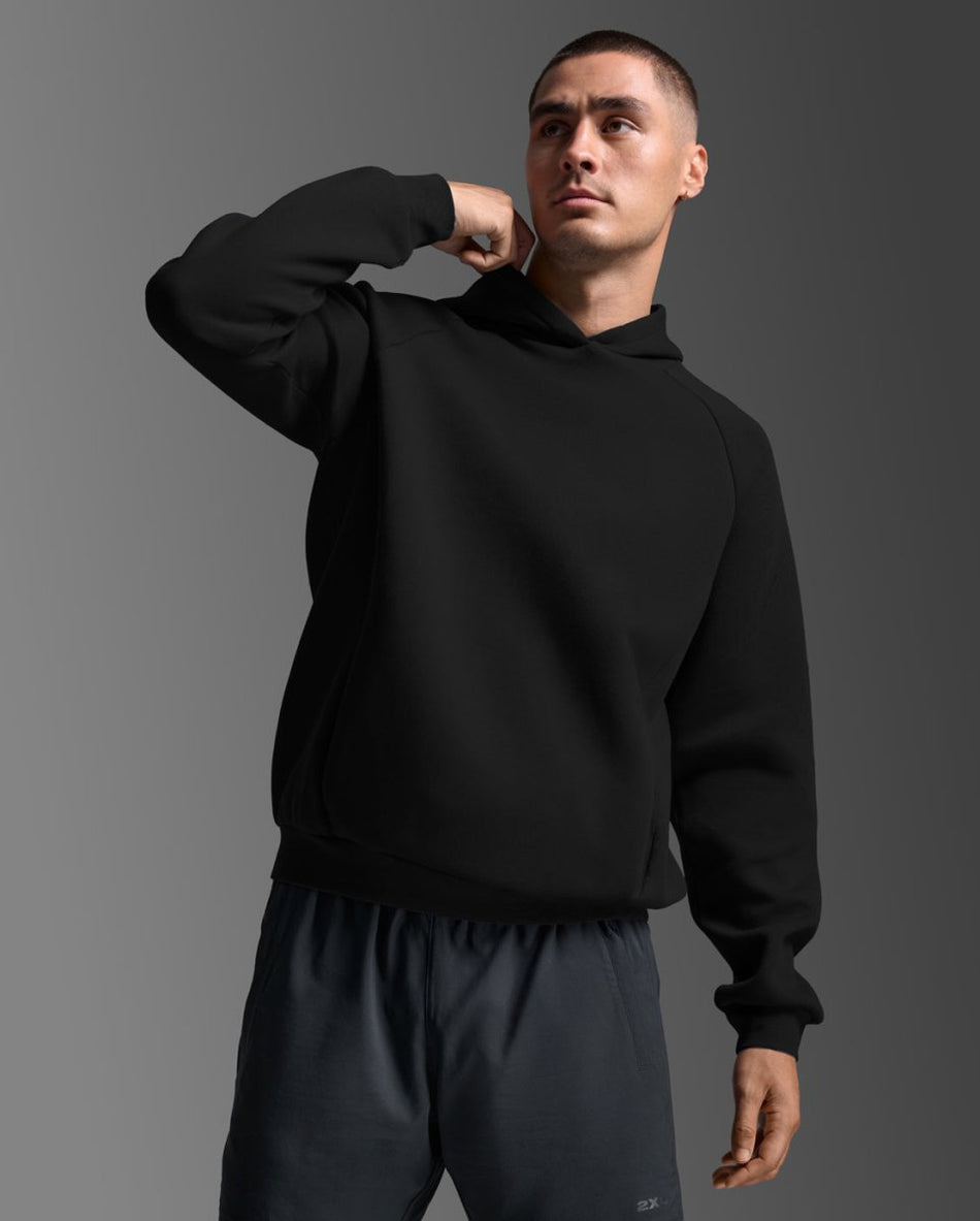 2XU - Motion Smooth Spacer Hoodie Kaupuzenpullover Herren - black/black - 2X - MR7449A - BLK/BLK - S - Sportbrands24