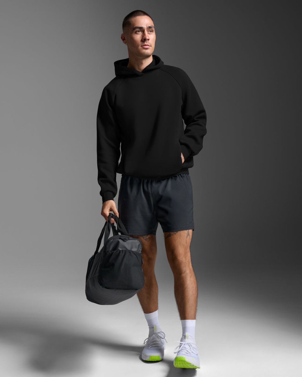 2XU - Motion Smooth Spacer Hoodie Kaupuzenpullover Herren - black/black - 2X - MR7449A - BLK/BLK - S - Sportbrands24