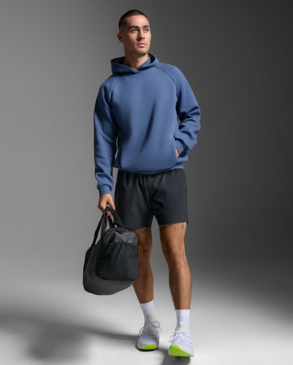 2XU - Motion Smooth Spacer Hoodie Kaupuzenpullover Herren - indigo/indigo - 2X - MR7449A - IND/IND - S - Sportbrands24