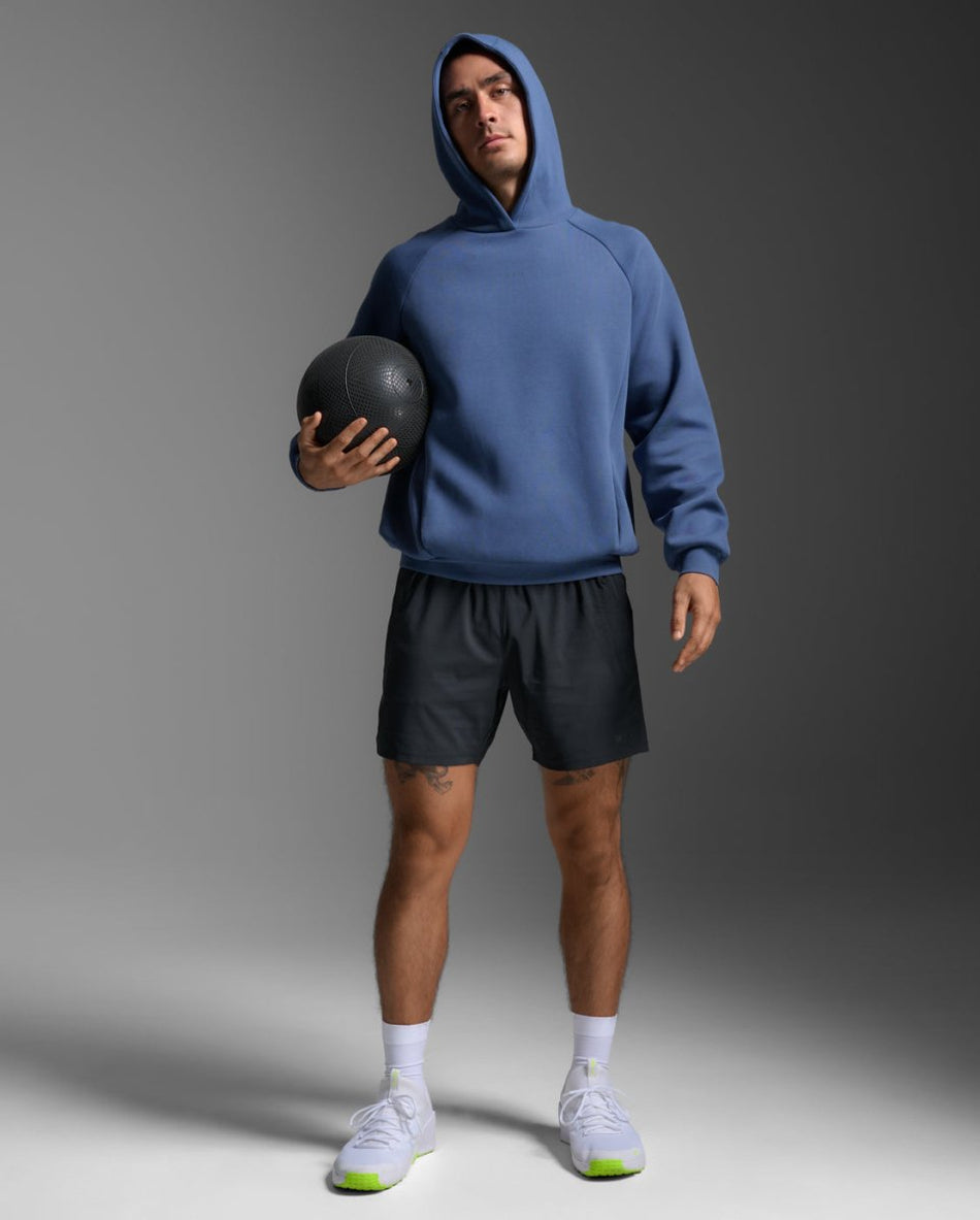 2XU - Motion Smooth Spacer Hoodie Kaupuzenpullover Herren - indigo/indigo - 2X - MR7449A - IND/IND - S - Sportbrands24