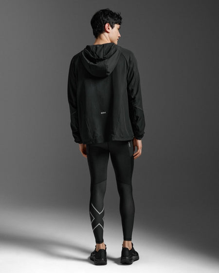 2XU - Aero Hex Windbreaker Windjacke Herren - black/silver reflective - 2X-MR7518A-BLK/SRF-XL - Sportbrands24