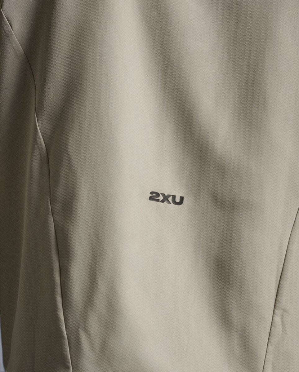 2XU - Aero Hex Windbreaker Windjacke Herren - pebble/black reflective - 2X-MR7518A-PEB/BRF-XS - Sportbrands24