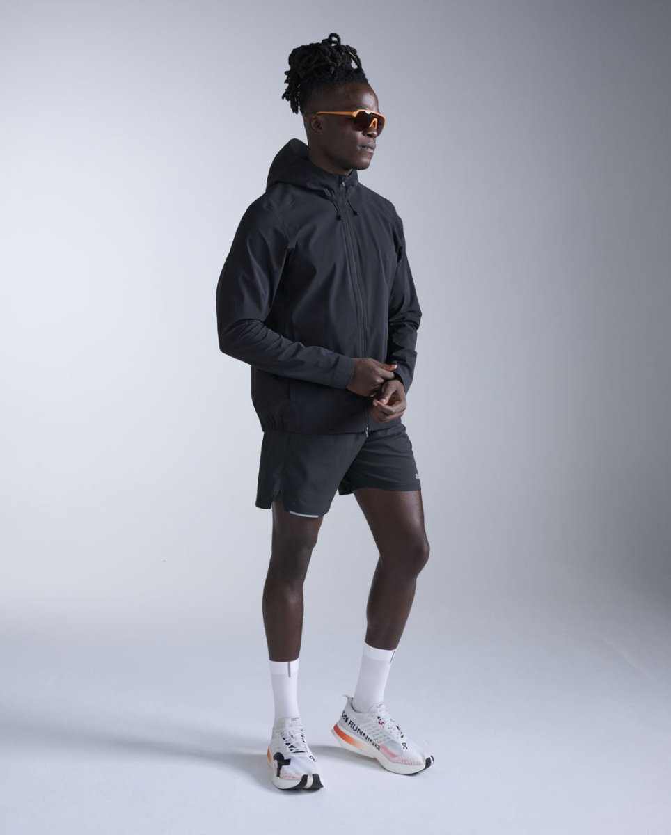 2XU - Ignition Shield Jacket Regenjacke Herren - black/silver reflective - 2X-MR7545A-BLK/SRF-XS - Sportbrands24