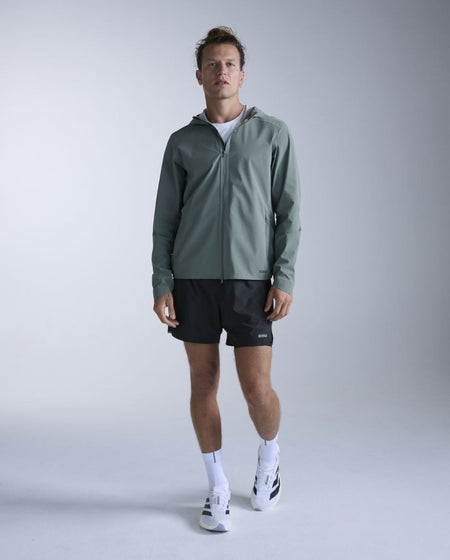 2XU - Ignition Shield Jacket Regenjacke Herren - olive leaf/black reflective - 2X-MR7545A-OLL/BRF-XS - Sportbrands24