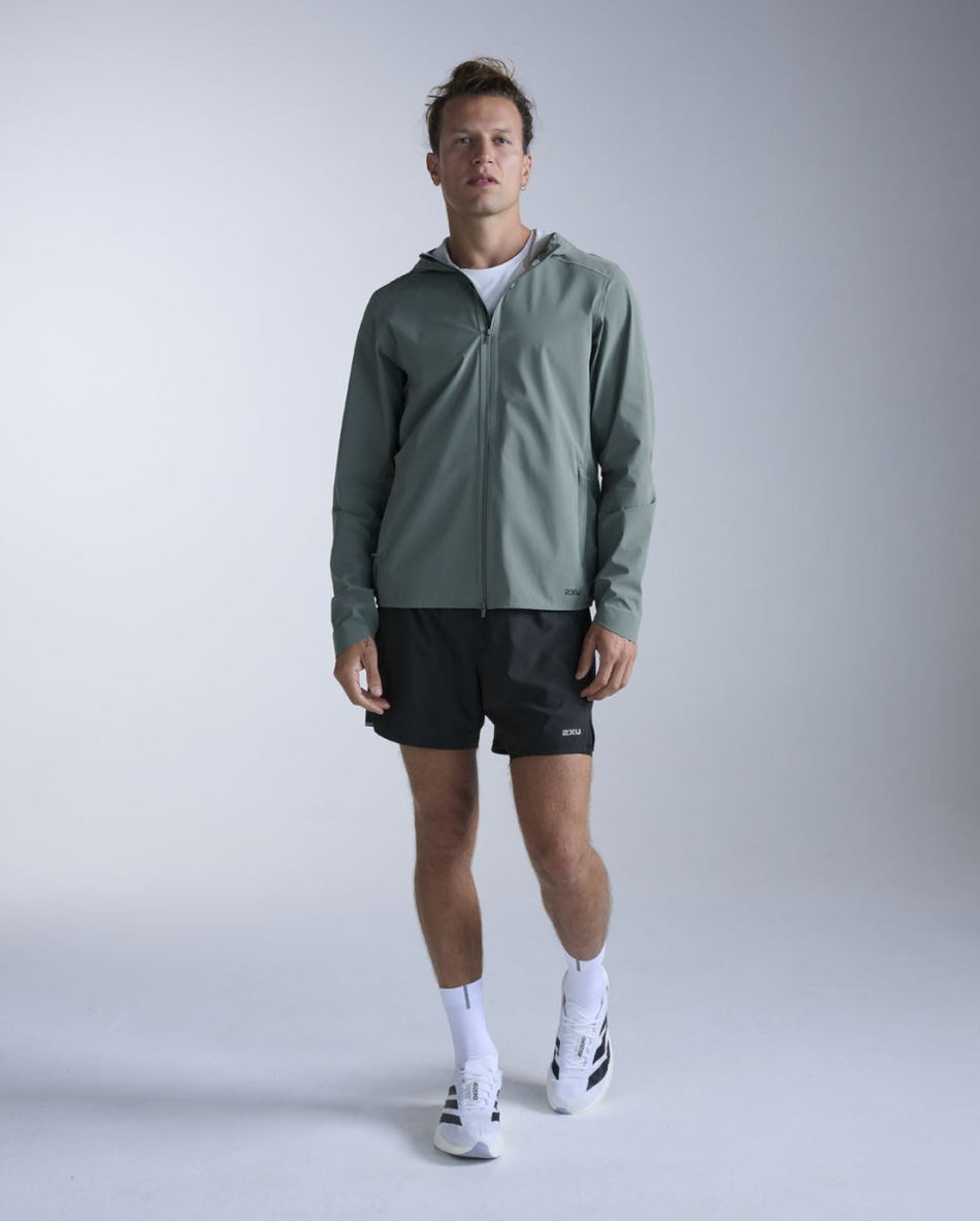 2XU - Ignition Shield Jacket Regenjacke Herren - olive leaf/black reflective - 2X-MR7545A-OLL/BRF-XS - Sportbrands24