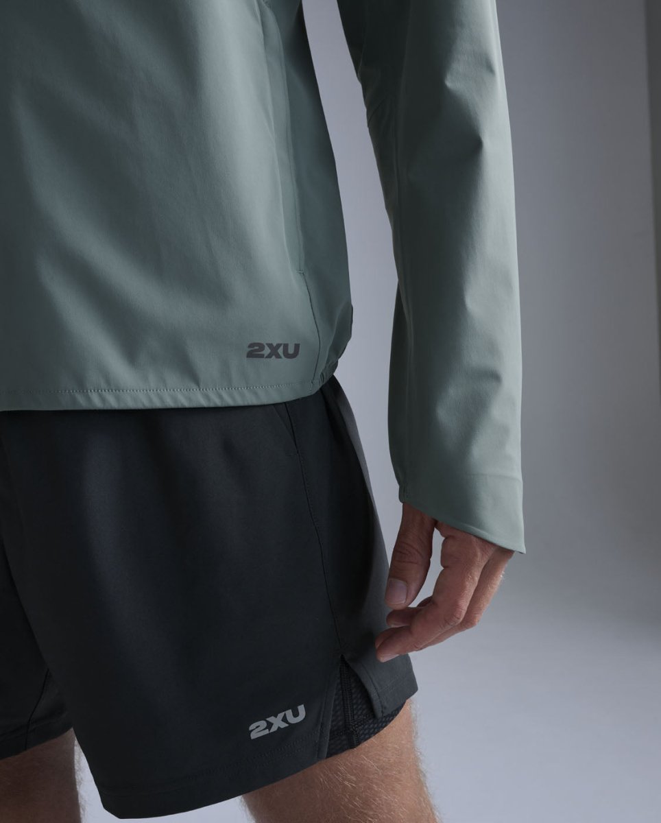 2XU - Ignition Shield Jacket Regenjacke Herren - olive leaf/black reflective - 2X-MR7545A-OLL/BRF-XS - Sportbrands24